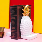 White Pineapple Shape Bookend